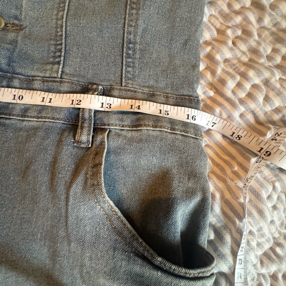 Denim Long Sleeve Romper - Picture 5 of 7